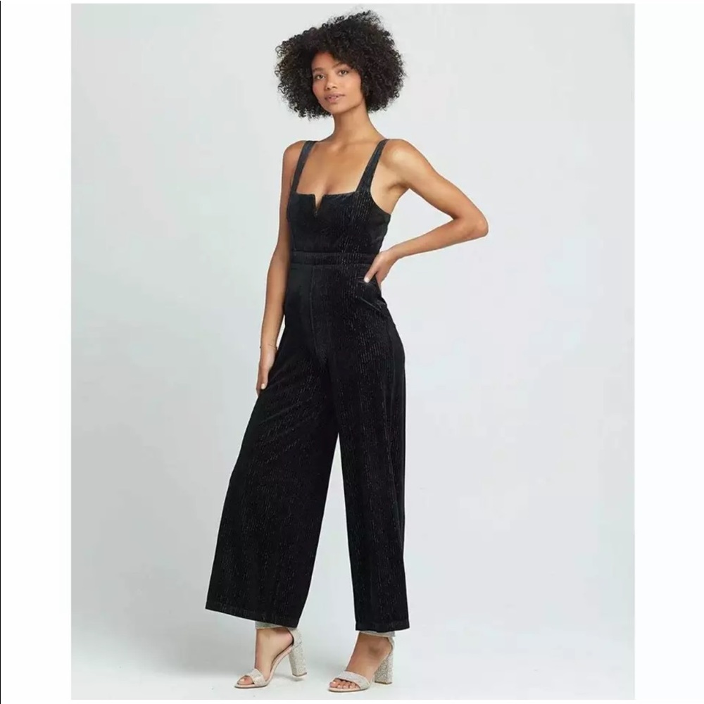 NWT — L*Space Vera Velvet Jumper / Jumpsuit in Black